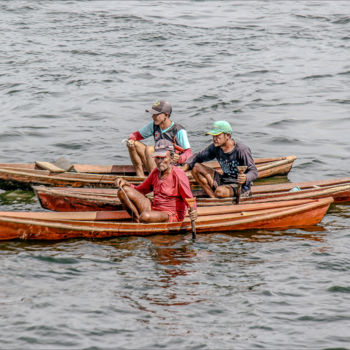 Fotografie getiteld "Família de Pescador…" door Toninho Castro, Origineel Kunstwerk, Digitale fotografie