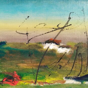 Schilderij getiteld "Window on the horiz…" door Tonino Gottarelli, Origineel Kunstwerk, Acryl