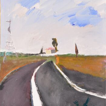 Painting titled "At distance / A dis…" by Tonino Gottarelli, Original Artwork, Acrylic