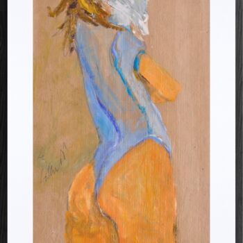 Painting titled "Dressed in blue / V…" by Tonino Gottarelli, Original Artwork, Acrylic