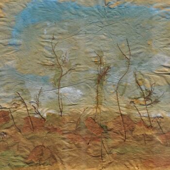 Κολάζ με τίτλο "Trees all over the…" από Tonino Gottarelli, Αυθεντικά έργα τέχνης, Τέμπερα