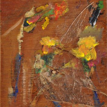 Painting titled "Yellow daffodils /…" by Tonino Gottarelli, Original Artwork, Acrylic