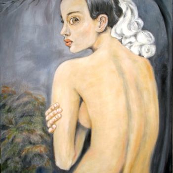 Painting titled "Baigneuse" by Tonio Klay, Original Artwork, Oil