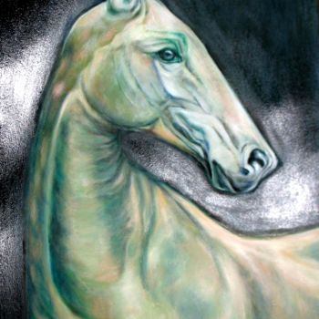 Painting titled "Silver" by Tonio Klay, Original Artwork, Oil