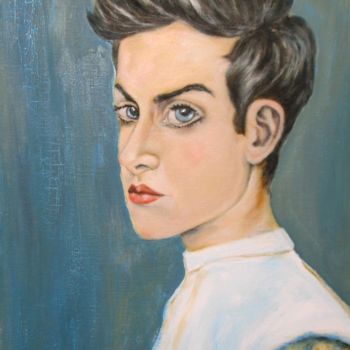 Painting titled "Portrait of A Falli…" by Tonio Klay, Original Artwork, Oil