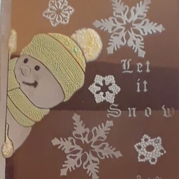 Painting titled "Let it Snow" by Tonjua Lyles, Original Artwork, Acrylic