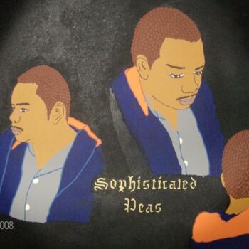 Malerei mit dem Titel "Sophisticated Peas" von Tonjua Lyles, Original-Kunstwerk