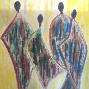 Painting titled "Unit #1022. “Africa…" by Tony Caruso, Original Artwork, Acrylic