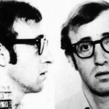 "Woody Allen Mug Sho…" başlıklı Tablo Tony Rubino tarafından, Orijinal sanat, Akrilik Ahşap Sedye çerçevesi üzerine monte ed…