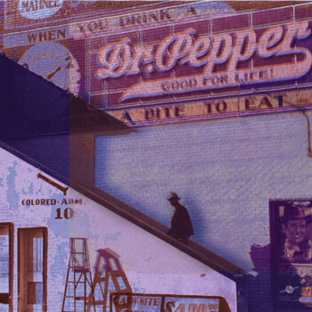 Digital Arts titled "Dr Pepper Blues The…" by Tony Rubino, Original Artwork, Digital Painting