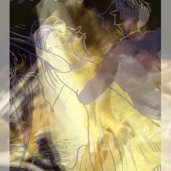 Arte digitale intitolato "The Wedding" da Tony Rubino, Opera d'arte originale, Pittura digitale Montato su Telaio per barell…