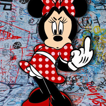 Minnie Finger Pop Graffiti 1, 絵画 Tony Artmajeur