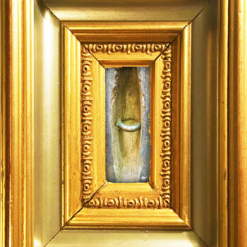 Schilderij getiteld "Her Abstract" door Tony Rubino, Origineel Kunstwerk, Acryl Gemonteerd op Frame voor houten brancard