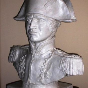 Sculpture titled "L'EMPEREUR" by Tony Alonzo, Original Artwork, Terra cotta