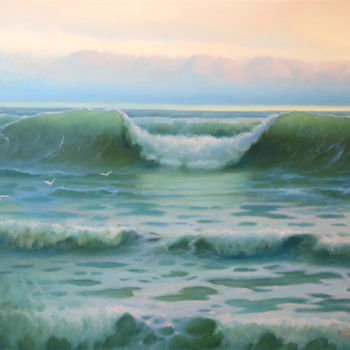 Pintura titulada "The Wave" por Tony Mäkinen, Obra de arte original