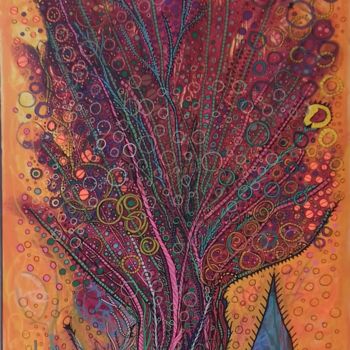 Peinture intitulée "mon arbre" par Girerd Christophe, Œuvre d'art originale, Acrylique