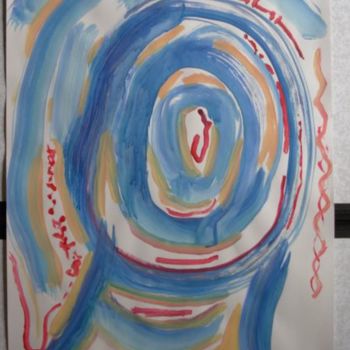 Peinture intitulée "bleu éther" par Torda, Œuvre d'art originale