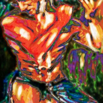 Digital Arts titled "Male Nude" by Treskow V. Tordaj, Original Artwork, Digital Painting