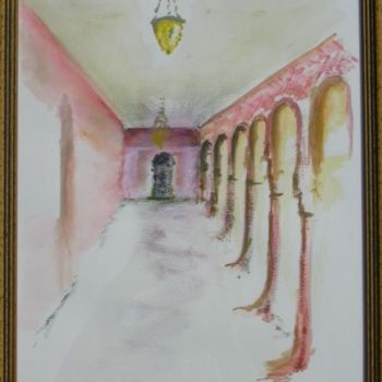 Painting titled "Essai Pueblos Espag…" by Nathalie Torrents, Original Artwork
