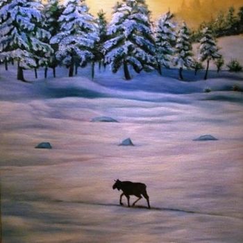 "Ormanda Kış." başlıklı Tablo Hatun Erdem tarafından, Orijinal sanat