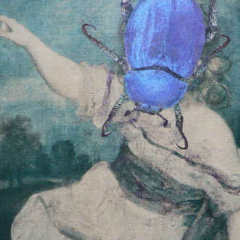 Ζωγραφική με τίτλο "insectes numéro un" από Toross, Αυθεντικά έργα τέχνης, Ακρυλικό Τοποθετήθηκε στο Ξύλινο φορείο σκελετό