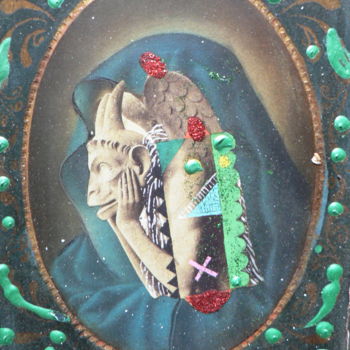 Painting titled "PARIS" by Toross, Original Artwork, Acrylic Mounted on Wood Panel