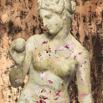 Pittura intitolato "Venus de la manzana" da Torregar, Opera d'arte originale, Olio