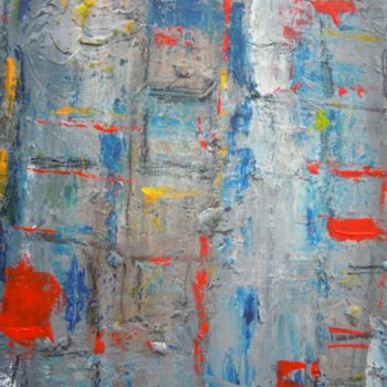 Painting titled "GRAMERCY 40X40  77.…" by Pierre Boue-Duberge, Original Artwork, Oil