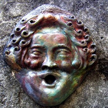 Sculpture titled "bocca di fonte" by Michela Radogna, Original Artwork