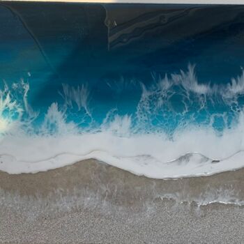 Painting titled "Playa suave" by Tota. Maribel Gm, Original Artwork, Acrylic