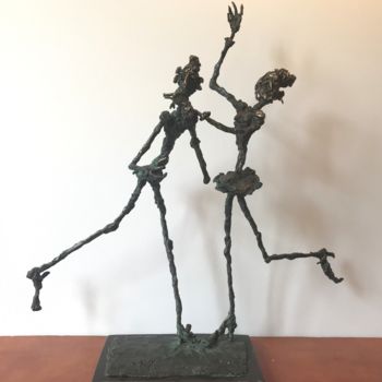 Sculpture titled "Dancing with Casano…" by Erno Toth, Original Artwork, Bronze