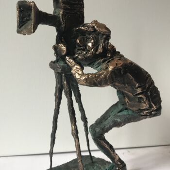 Sculpture intitulée "Old times" par Erno Toth, Œuvre d'art originale, Bronze