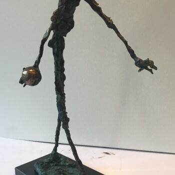 Scultura intitolato "Pétangue" da Erno Toth, Opera d'arte originale, Bronzo