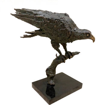 「Eagle」というタイトルの彫刻 Kristof Tothによって, オリジナルのアートワーク, ブロンズ