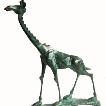 Sculpture titled "Giraffe" by Kristof Toth, Original Artwork, Bronze