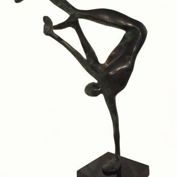 Sculpture titled "Break dancer" by Kristof Toth, Original Artwork, Bronze