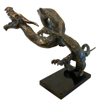 雕塑 标题为“Chinese dragon” 由Kristof Toth, 原创艺术品, 青铜