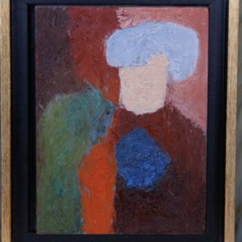 Painting titled "COMPOSITION -2" by Toufik Sounni, Original Artwork, Oil