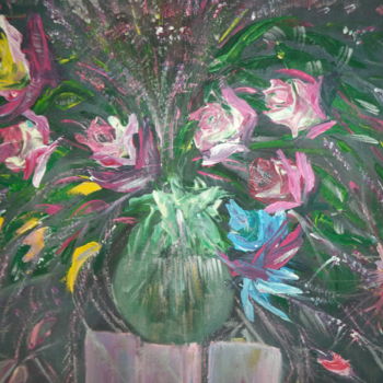 Peinture intitulée "Lily" par Touria Echcherki, Œuvre d'art originale, Huile