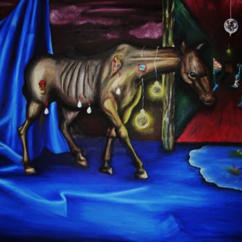 Картина под названием "Toush I" - Toush, Подлинное произведение искусства, Акрил Установлен на Деревянная рама для носилок