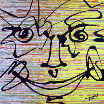 绘画 标题为“Résistances” 由Tov, 原创艺术品, 丙烯 安装在木质担架架上