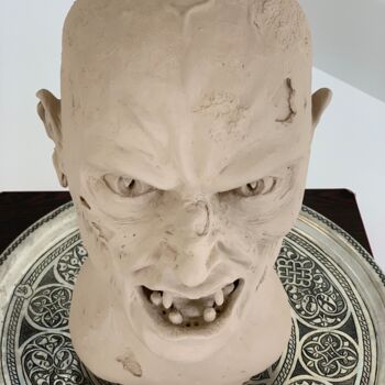 Sculpture intitulée "Zombie" par Emrah Yıldırım Instagram: Emrahxtoxic, Œuvre d'art originale, Céramique
