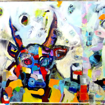 Painting titled "Bull Steak 2019" by Paul Morris Traarbach, Original Artwork, Acrylic