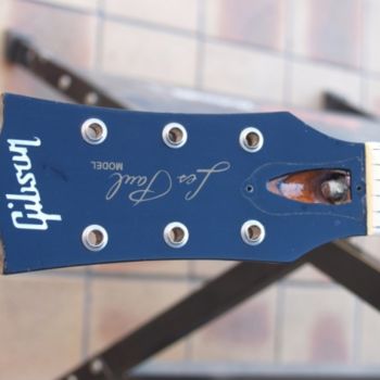 Artigianato intitolato "Guitare Gibson Les…" da Jean Trabalon, Opera d'arte originale