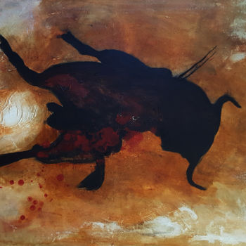 Картина под названием "THE FORGOTTEN GODS" - Cesar Aguilar (Raçe), Подлинное произведение искусства, Масло