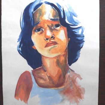 Painting titled "yassmine.jpg" by Trari, Original Artwork, Watercolor