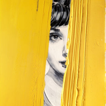 Peinture intitulée "Yellow" par Trayko Popov, Œuvre d'art originale, Acrylique Monté sur Châssis en bois
