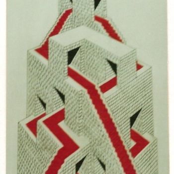 Drawing titled "LABYRINTHE AU TAPIS…" by Robert Damas Le Roger, Original Artwork