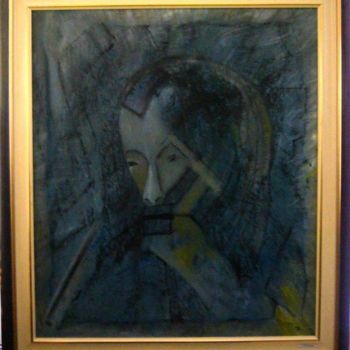 Pittura intitolato "autoportrait" da Markosa, Opera d'arte originale
