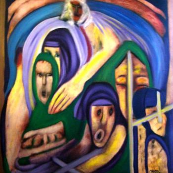 Painting titled "baptism" by Markosa, Original Artwork